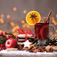 Servietten 33x33 cm - Christmas Glühwein