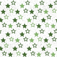 Servietten 33x33 cm - Stars All Over Green Servietten 33x33 cm - Stars All Over Green