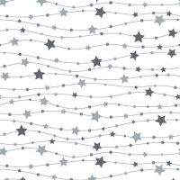 Servietten 33x33 cm - Starline Silver Servietten 33x33 cm - Starline Silver
