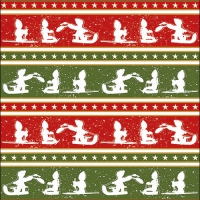 Servietten 33x33 cm - Sleigh Ride