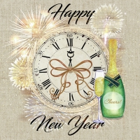 Servietten 33x33 cm - Happy New Year Servietten 33x33 cm - Happy New Year