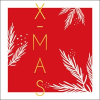 Servietten 33x33 cm - X-Mas Red 
