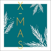 Servietten 33x33 cm - X-Mas Petrol 