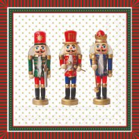 Servietten 33x33 cm - Three Nutcrackers Servietten 33x33 cm - Three Nutcrackers
