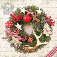 Servietten 33x33 cm - Forest Wreath Servietten 33x33 cm - Forest Wreath