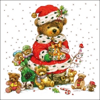 Servietten 33x33 cm - Bear Family
