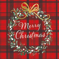 Servietten 33x33 cm - Christmas Plaid Red Servietten 33x33 cm - Christmas Plaid Red