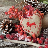 Servietten 33x33 cm - Winter Scene Servietten 33x33 cm - Winter Scene