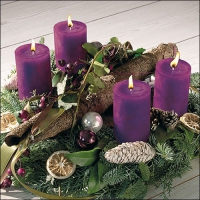 Servietten 33x33 cm - Advent Wreath Servietten 33x33 cm - Advent Wreath