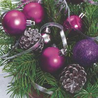 Servietten 33x33 cm - Advent With Cone Servietten 33x33 cm - Advent With Cone