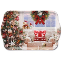 Tablett - 13X21cm Ready For X-Mas