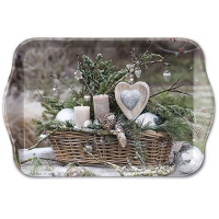 Tablett - 13X21cm Winter Arrangement