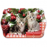 Tablett - Christmas Kitten Tablett - Christmas Kitten