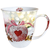 Porzellan-Tasse -  0.4 L Heart On Apple