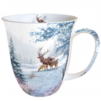 Porzellan-Tasse -  0.4 L Deer Family