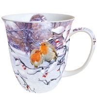 Porzellan-Tasse -  0.4 L Robins On Branch