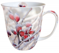 Porzellan-Tasse -  0.4 L Frozen Rosehips