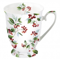 Porzellan-Tasse -  0.25 L Winter Foliage