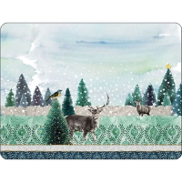 Tischsets - Deer Winterscene