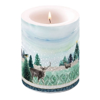 Dekorkerze - Deer Winterscene