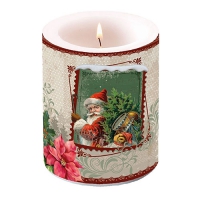 Dekorkerze - Santa Stamp