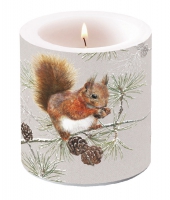 Dekorkerze klein - Squirrel In Winter Dekorkerze klein - Squirrel In Winter