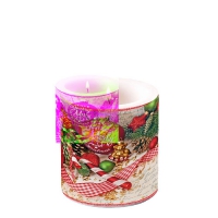 Dekorkerze klein -  Merry Little Christmas