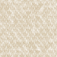 Servietten 33x33 cm - Art Déco, weiß-gold