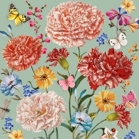 Servietten 33x33 cm - Dalida, turquoise