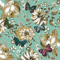 Servietten 33x33 cm - Colette, turquoise