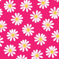 Servietten 25x25 cm - Dancing Daisies pink
