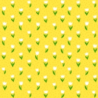 Servietten 25x25 cm - Minitulips gelb