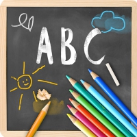 Servietten 33x33 cm - Schultafel 