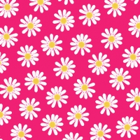 Servietten 33x33 cm - Dancing Daisies pink
