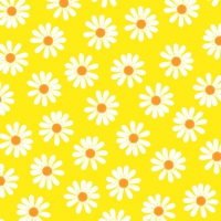 Servietten 33x33 cm - Dancing Daisies gelb