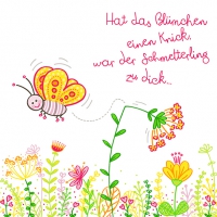 Servietten 33x33 cm - Curvy Butterfly