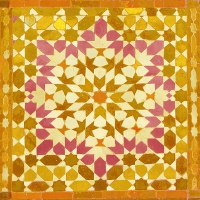 Servietten 33x33 cm - Oriental safran