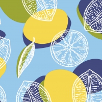 Servietten 24x24 cm - Limone