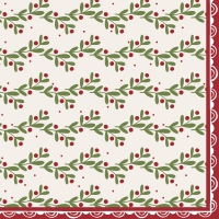 Servietten 33x33 cm - Happy Holly