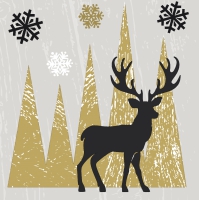 Servietten 24x24 cm - Oh Deer
