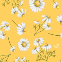 Servietten 24x24 cm - Pretty Daisy Yellow