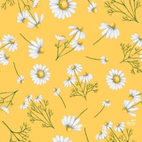 Servietten 33x33 cm - Pretty Daisy Yellow