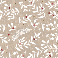 Servietten 24x24 cm - X-Mas Berries