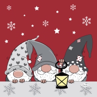 Servietten 33x33 cm - Tre Tomtar