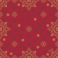 Servietten 24x24 cm - X-Mas Deco Red