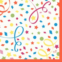 Zelltuch Servietten 33x33 cm - Confetti