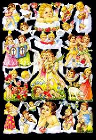 Glanzbilder - verschiedene Engel