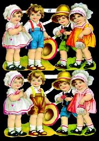 Glanzbilder - 8 Kinder 50r Jahre Glanzbilder - 8 Kinder 50r Jahre