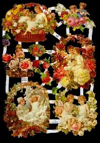 Glanzbilder - Kinder in Blumen Glanzbilder - Kinder in Blumen