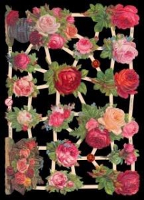 Glanzbilder mit Silber-Glimmer - Rosen, Rosensträuße Glanzbilder mit Silber-Glimmer - Rosen, Rosensträuße